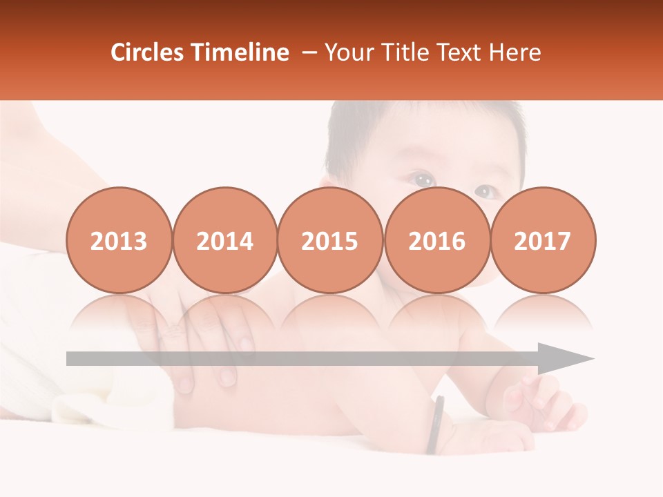 A Baby Laying On Its Back With A Person Holding It PowerPoint Template