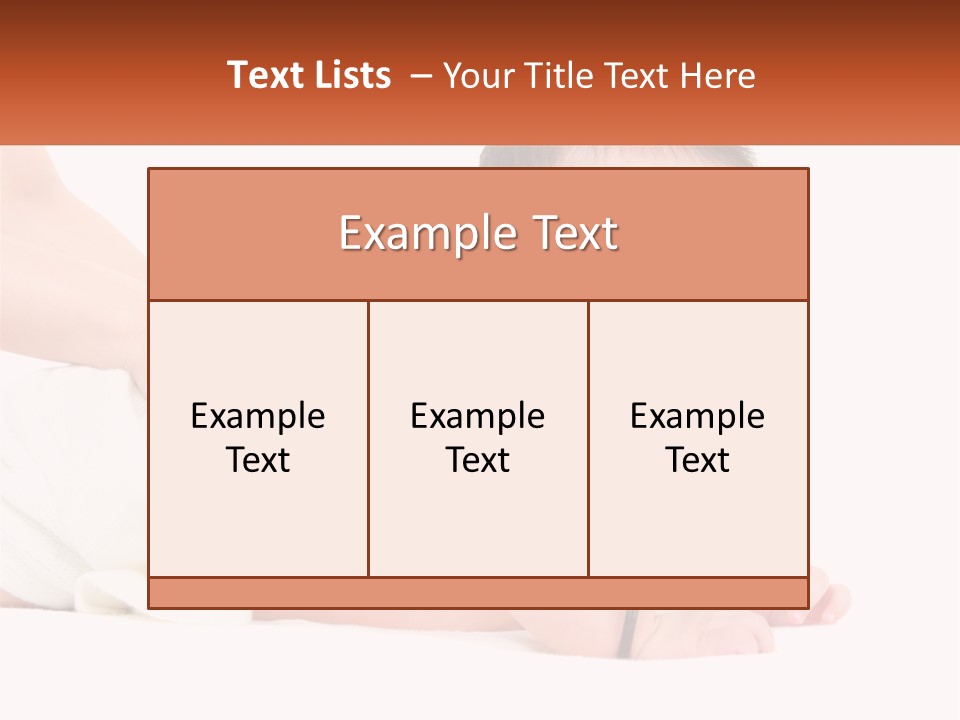 A Baby Laying On Its Back With A Person Holding It PowerPoint Template