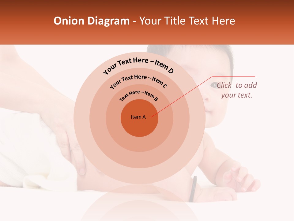 A Baby Laying On Its Back With A Person Holding It PowerPoint Template