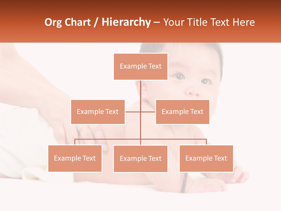 A Baby Laying On Its Back With A Person Holding It PowerPoint Template