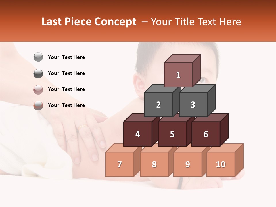 A Baby Laying On Its Back With A Person Holding It PowerPoint Template