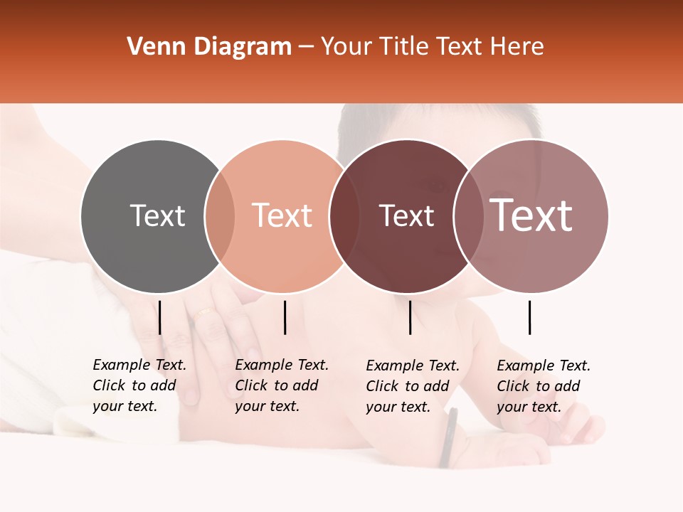 A Baby Laying On Its Back With A Person Holding It PowerPoint Template