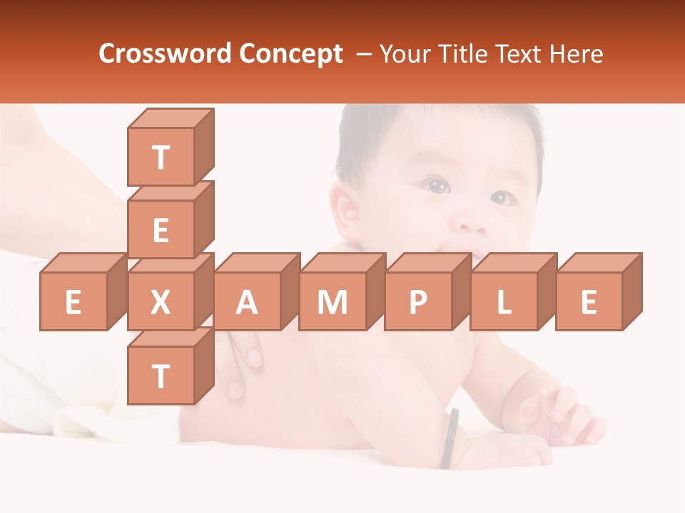 A Baby Laying On Its Back With A Person Holding It PowerPoint Template