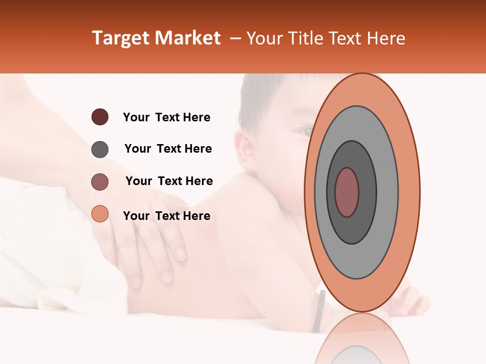 A Baby Laying On Its Back With A Person Holding It PowerPoint Template