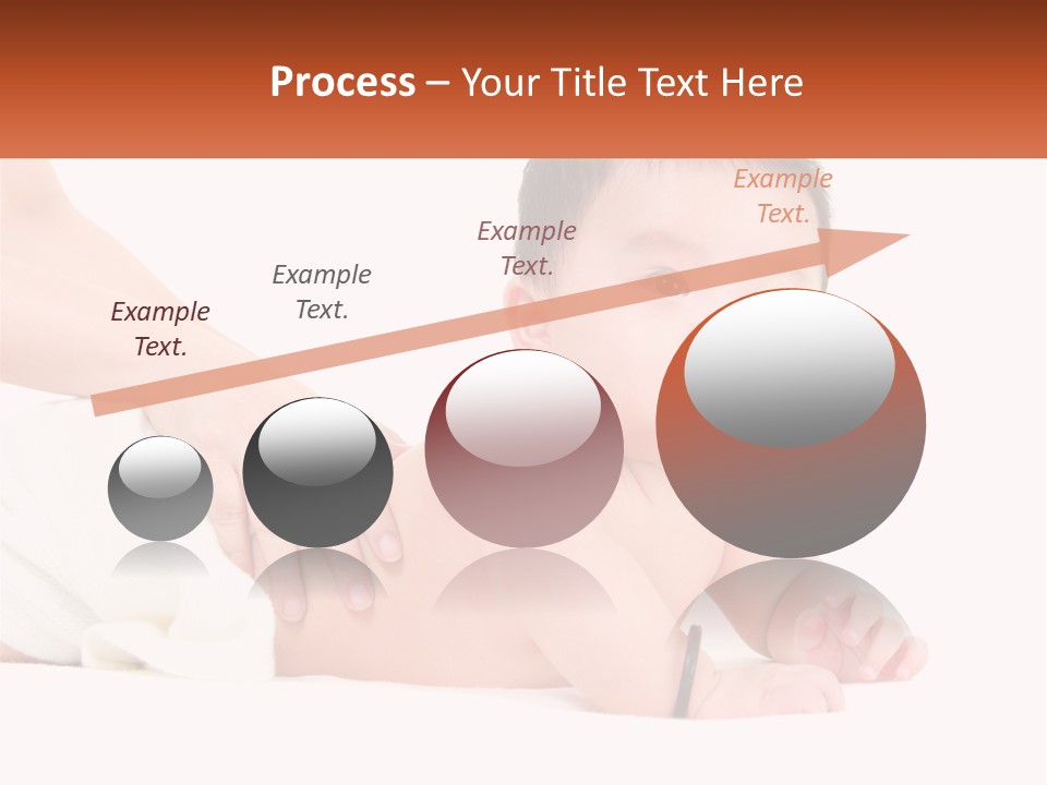 A Baby Laying On Its Back With A Person Holding It PowerPoint Template
