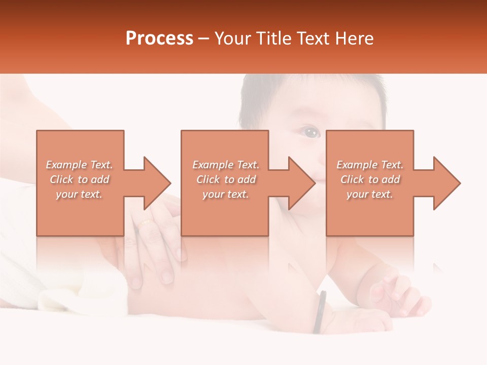 A Baby Laying On Its Back With A Person Holding It PowerPoint Template