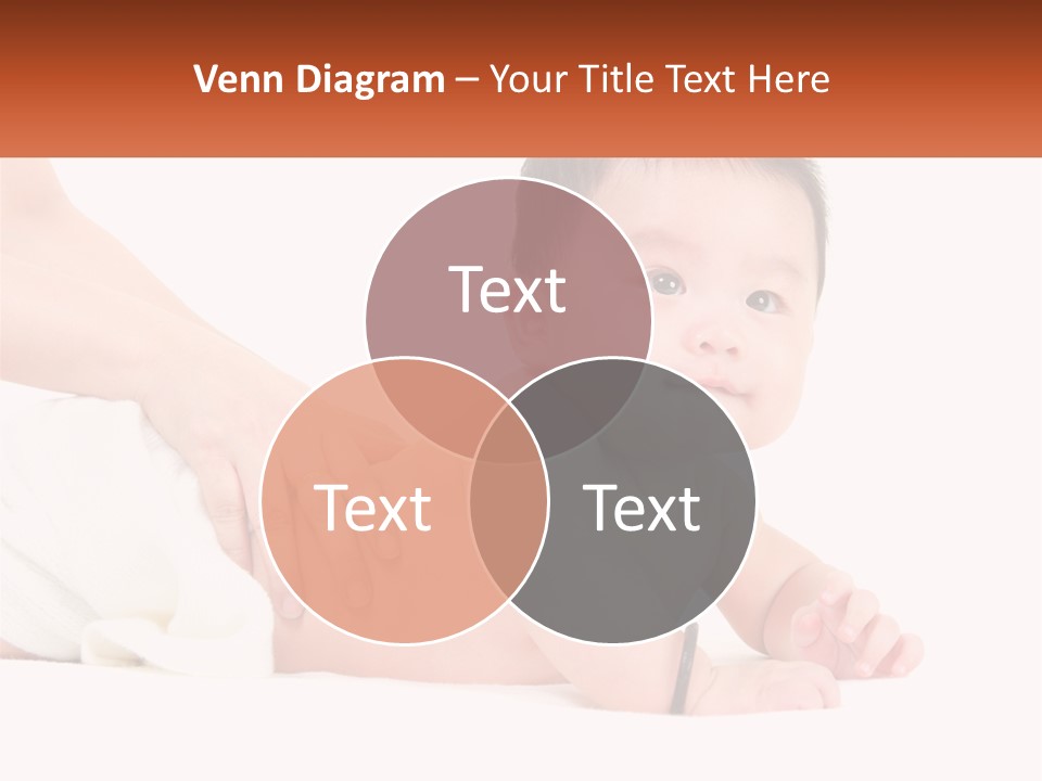 A Baby Laying On Its Back With A Person Holding It PowerPoint Template