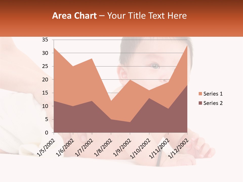 A Baby Laying On Its Back With A Person Holding It PowerPoint Template