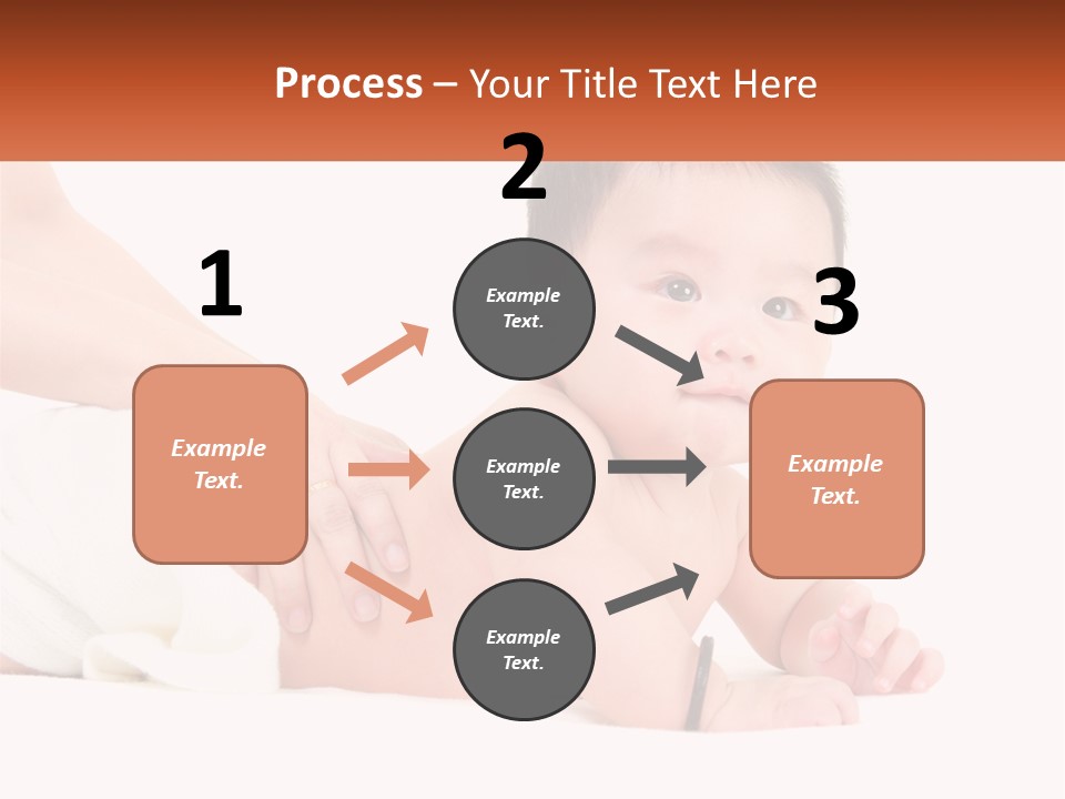 A Baby Laying On Its Back With A Person Holding It PowerPoint Template