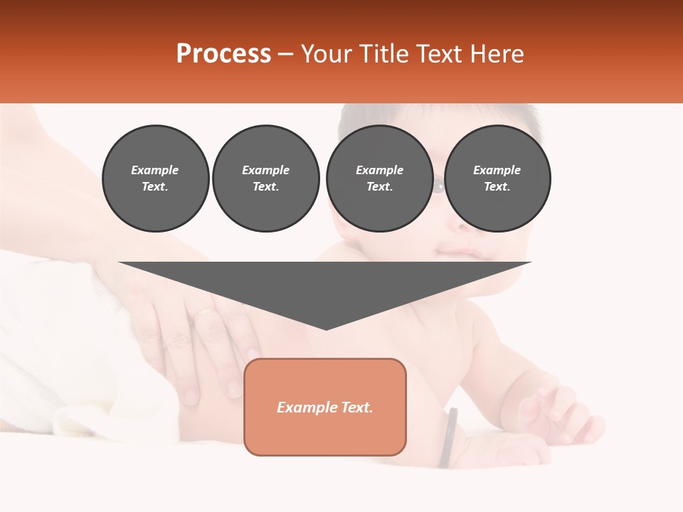 A Baby Laying On Its Back With A Person Holding It PowerPoint Template