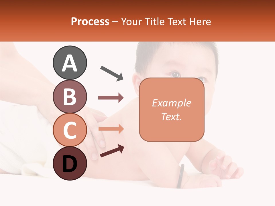 A Baby Laying On Its Back With A Person Holding It PowerPoint Template