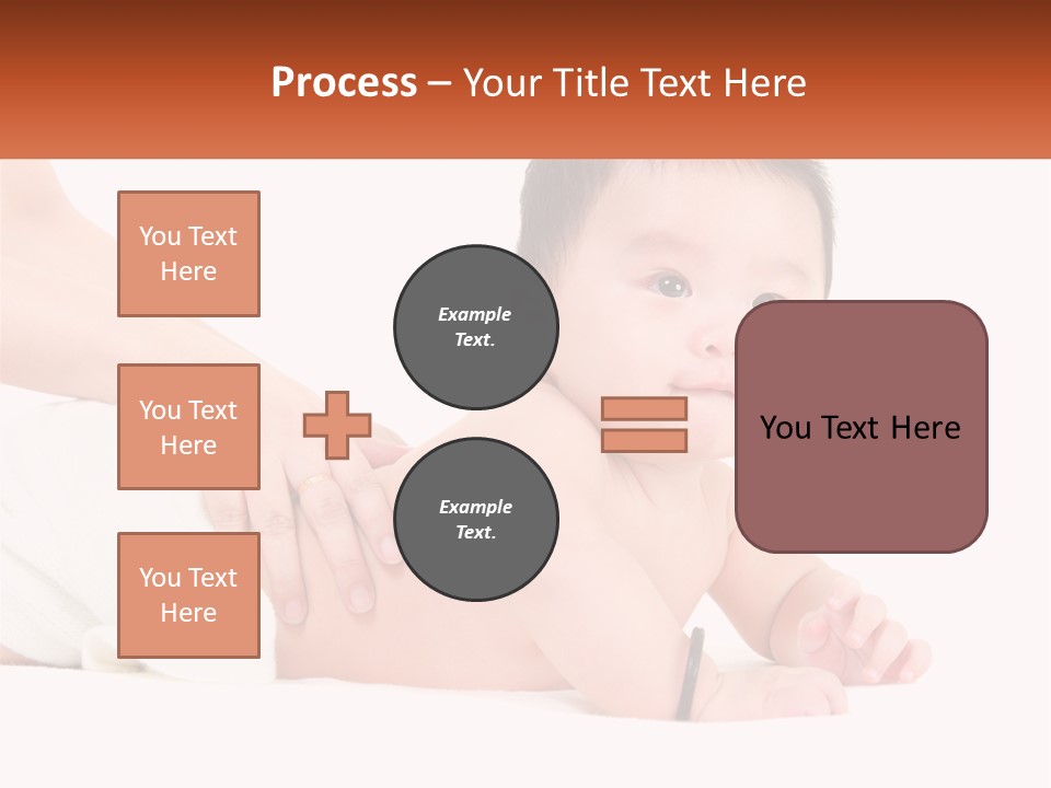A Baby Laying On Its Back With A Person Holding It PowerPoint Template