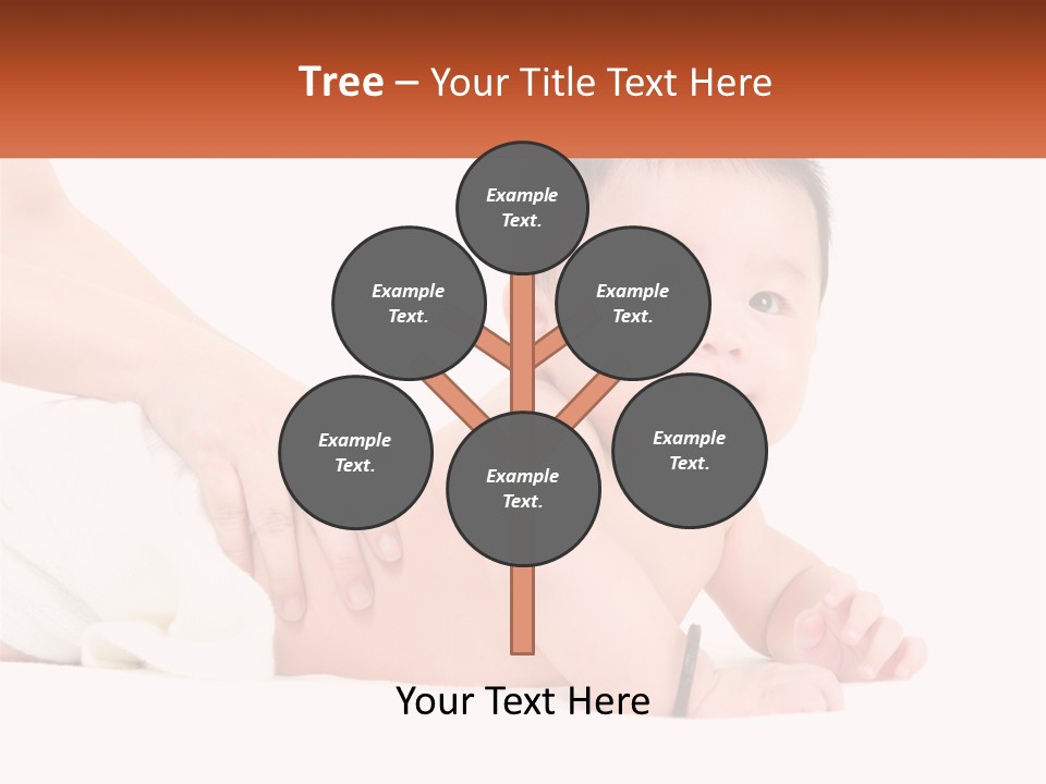 A Baby Laying On Its Back With A Person Holding It PowerPoint Template