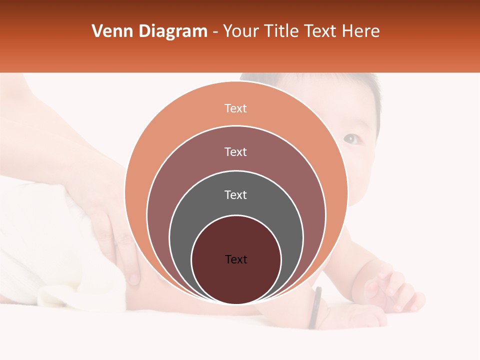 A Baby Laying On Its Back With A Person Holding It PowerPoint Template
