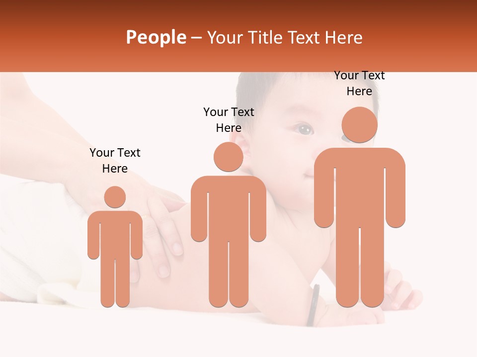 A Baby Laying On Its Back With A Person Holding It PowerPoint Template
