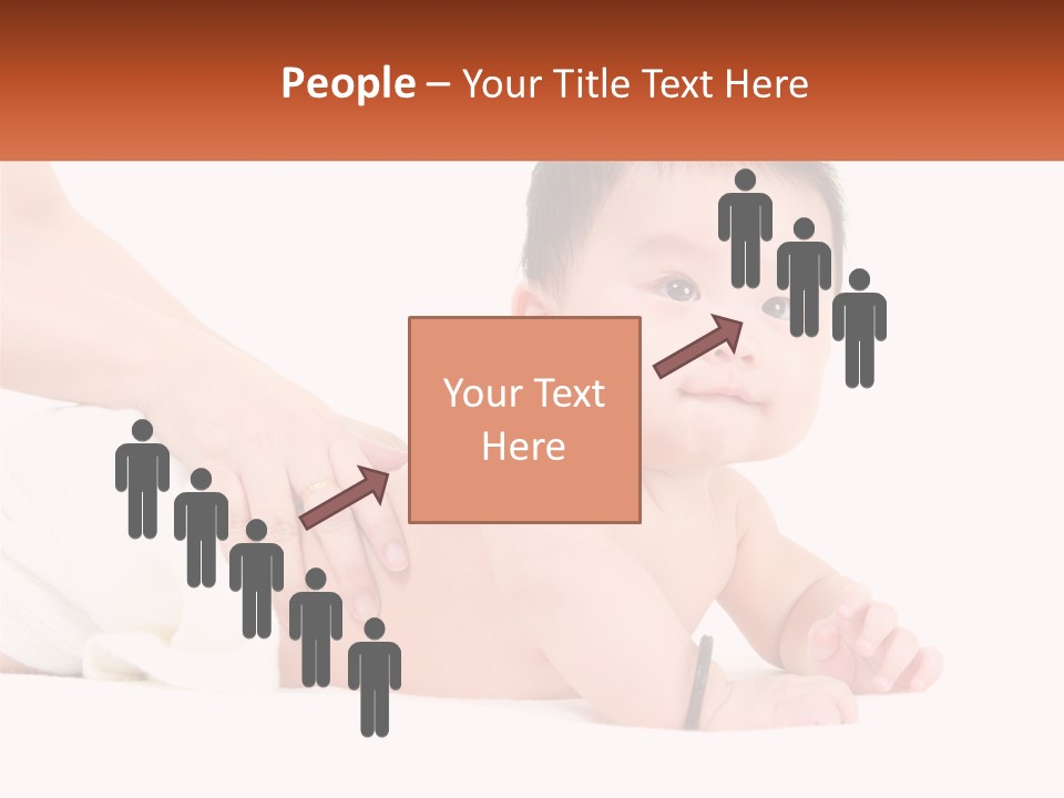 A Baby Laying On Its Back With A Person Holding It PowerPoint Template