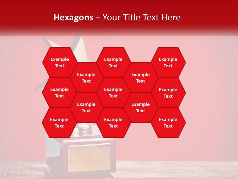 A Golden Star On Top Of A Wooden Table PowerPoint Template