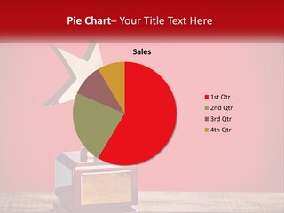 A Golden Star On Top Of A Wooden Table PowerPoint Template