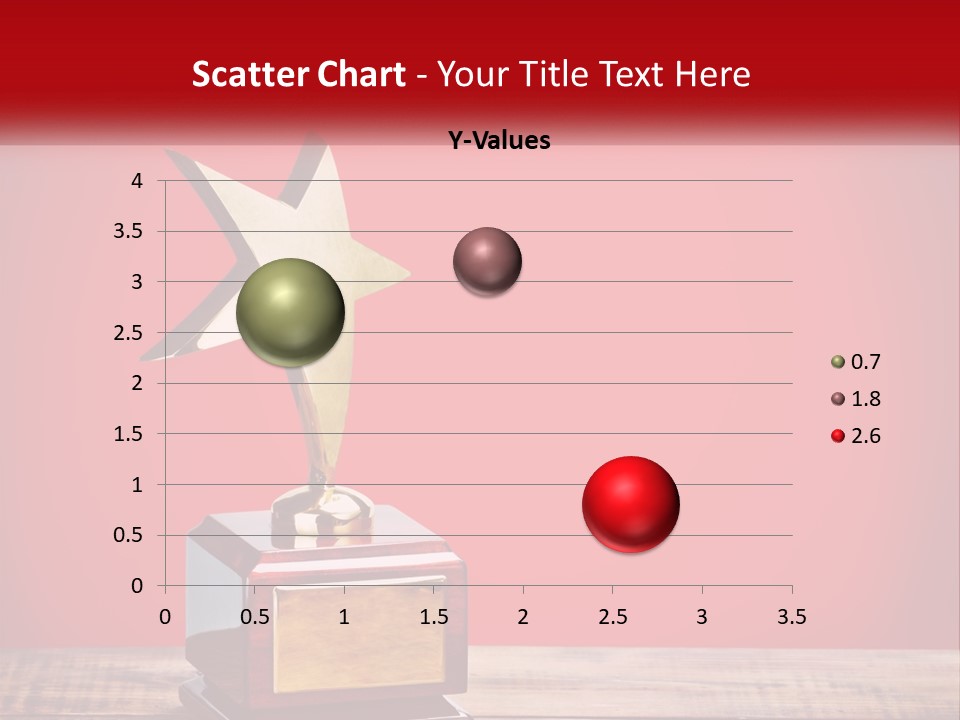 A Golden Star On Top Of A Wooden Table PowerPoint Template