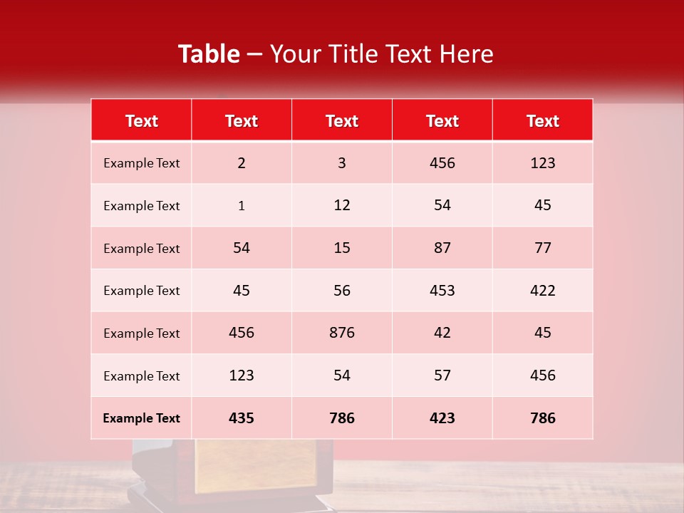 A Golden Star On Top Of A Wooden Table PowerPoint Template