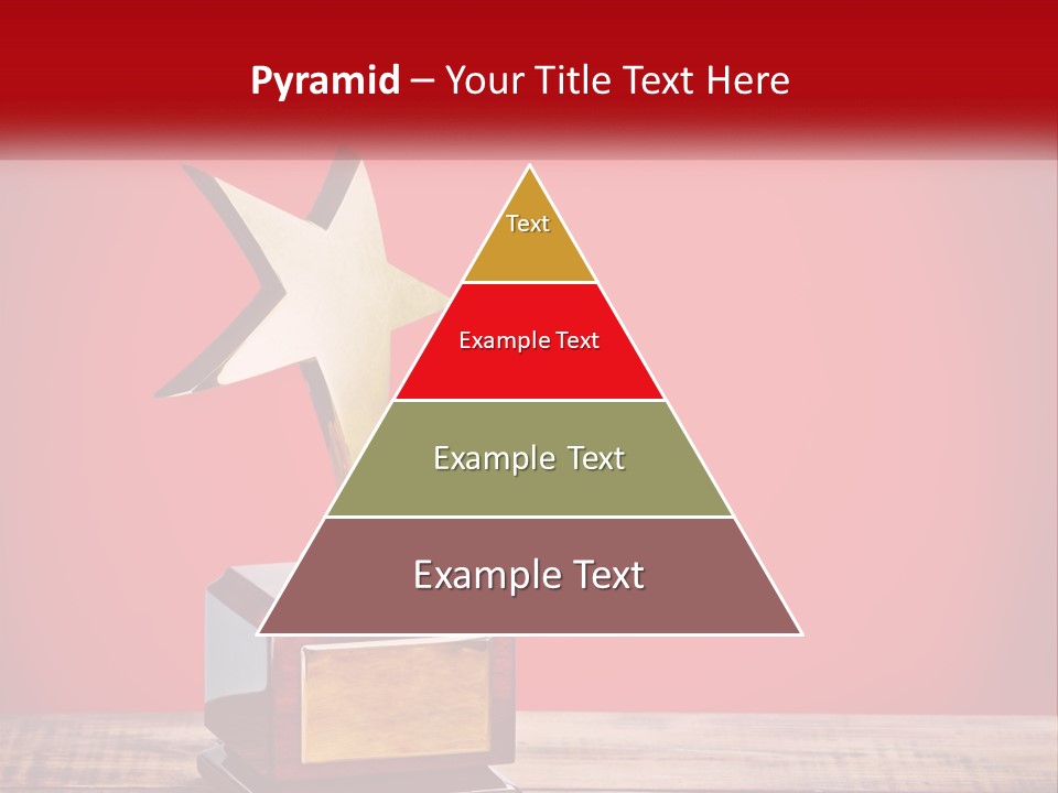 A Golden Star On Top Of A Wooden Table PowerPoint Template