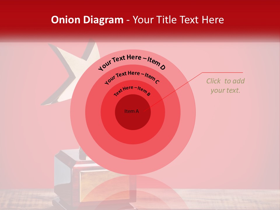 A Golden Star On Top Of A Wooden Table PowerPoint Template