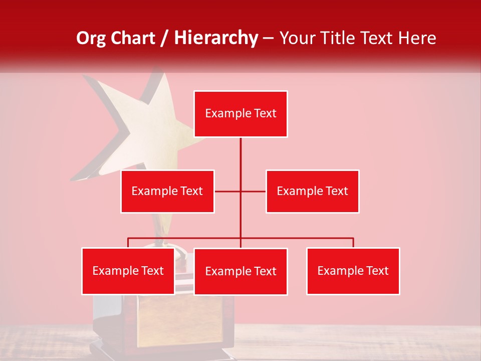 A Golden Star On Top Of A Wooden Table PowerPoint Template