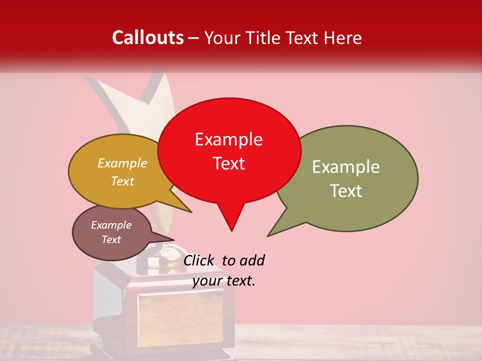 A Golden Star On Top Of A Wooden Table PowerPoint Template