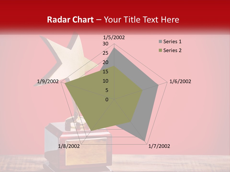 A Golden Star On Top Of A Wooden Table PowerPoint Template