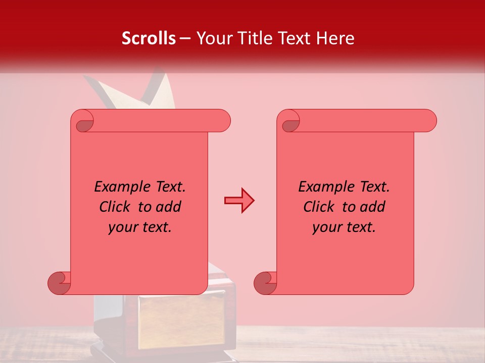 A Golden Star On Top Of A Wooden Table PowerPoint Template