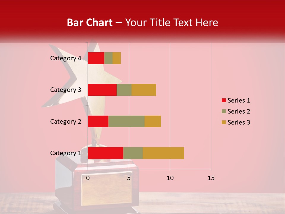 A Golden Star On Top Of A Wooden Table PowerPoint Template