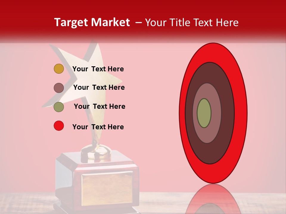 A Golden Star On Top Of A Wooden Table PowerPoint Template