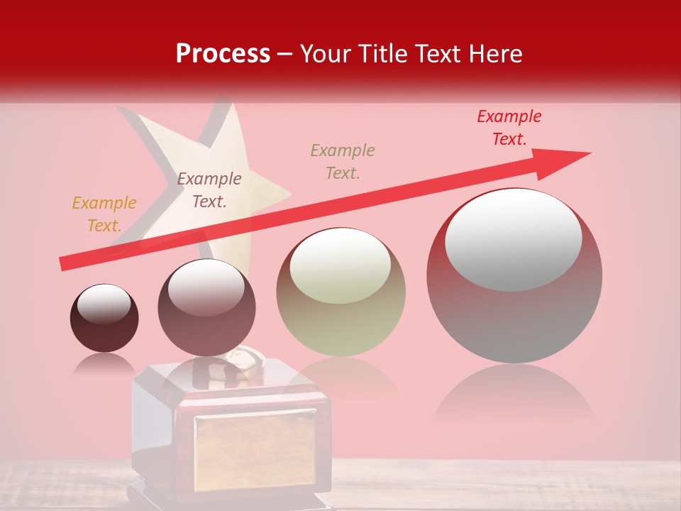 A Golden Star On Top Of A Wooden Table PowerPoint Template
