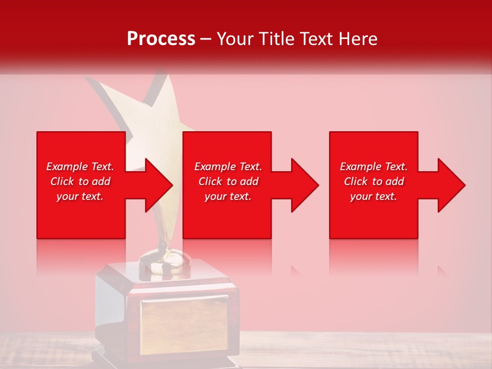 A Golden Star On Top Of A Wooden Table PowerPoint Template
