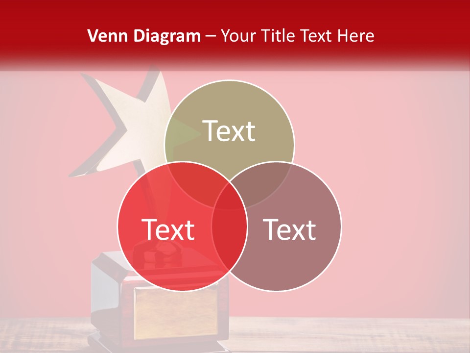 A Golden Star On Top Of A Wooden Table PowerPoint Template