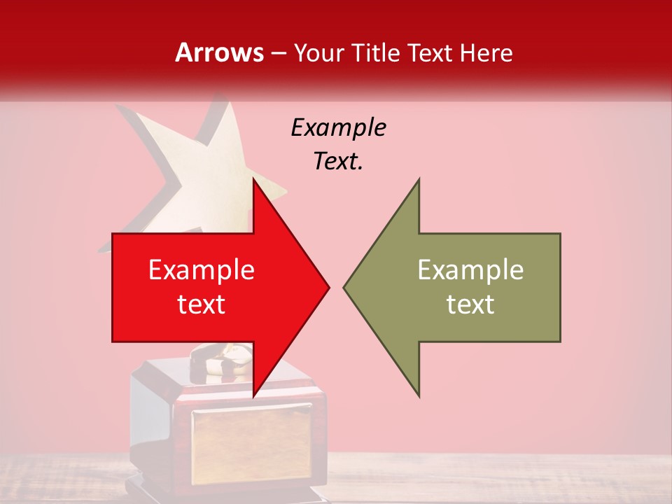 A Golden Star On Top Of A Wooden Table PowerPoint Template