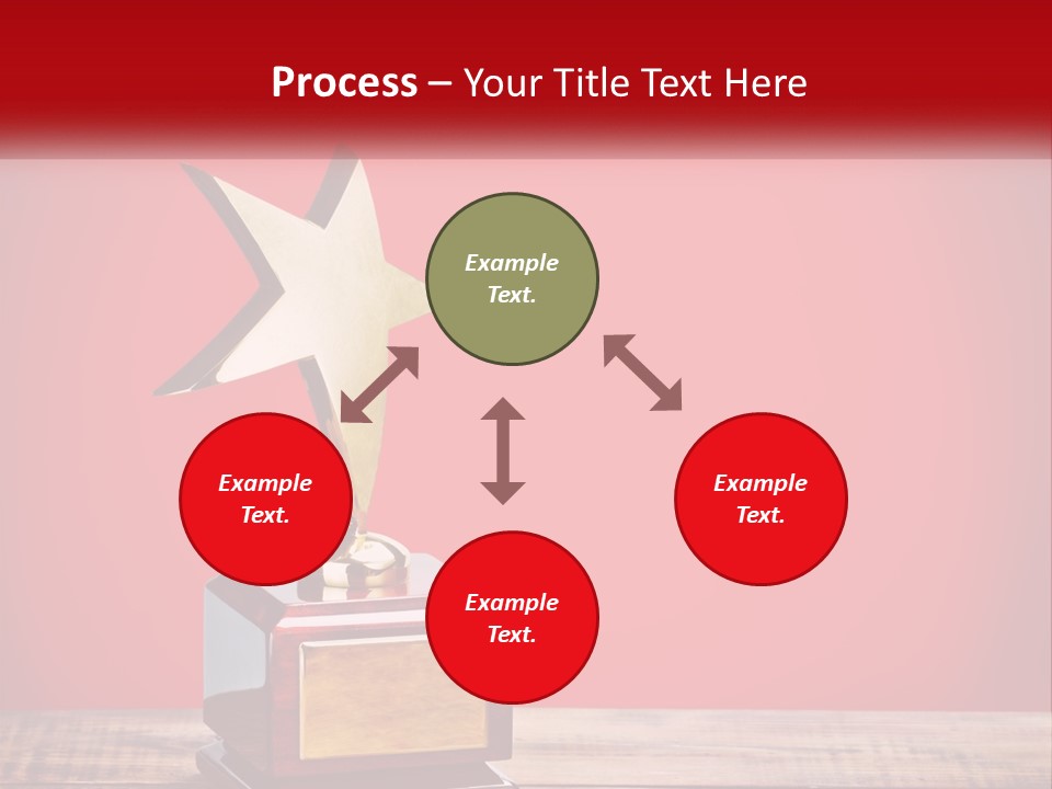 A Golden Star On Top Of A Wooden Table PowerPoint Template