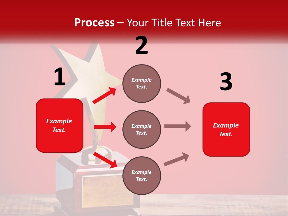 A Golden Star On Top Of A Wooden Table PowerPoint Template