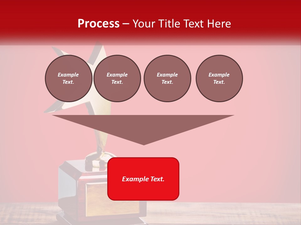 A Golden Star On Top Of A Wooden Table PowerPoint Template