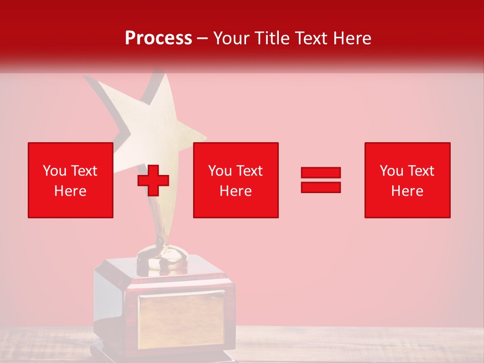 A Golden Star On Top Of A Wooden Table PowerPoint Template