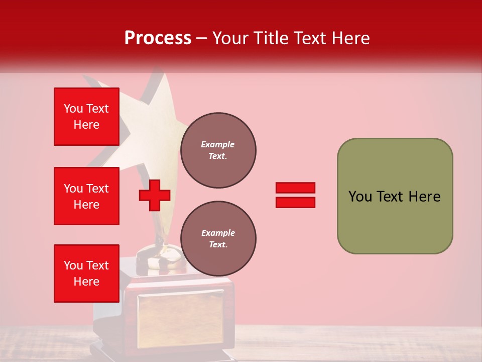 A Golden Star On Top Of A Wooden Table PowerPoint Template