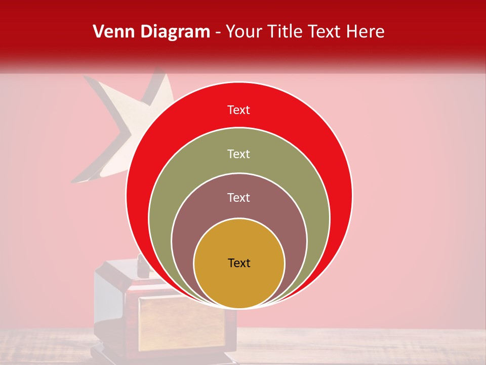 A Golden Star On Top Of A Wooden Table PowerPoint Template
