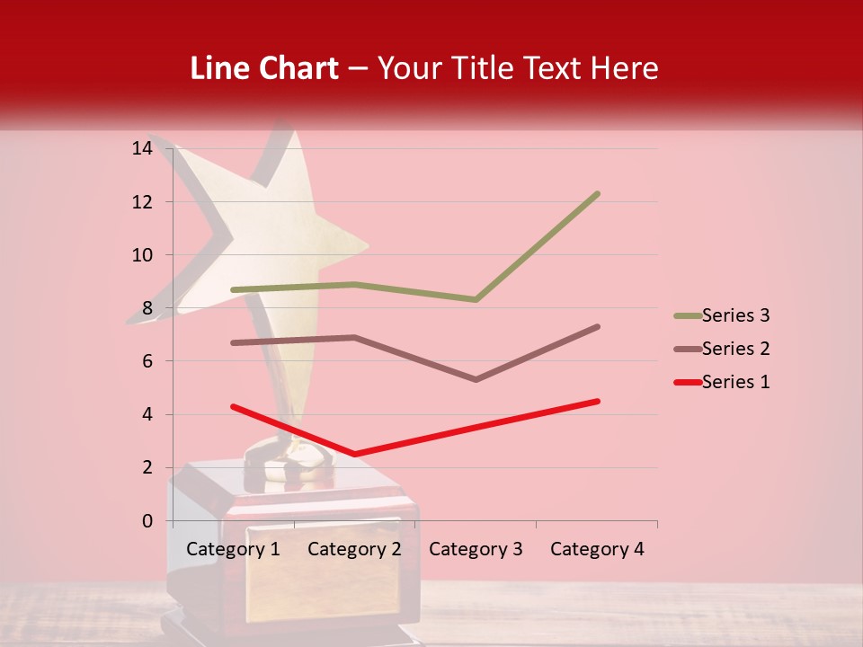 A Golden Star On Top Of A Wooden Table PowerPoint Template