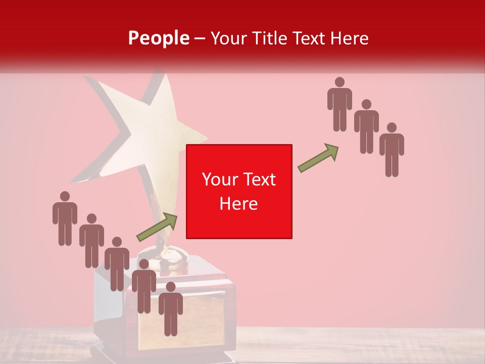 A Golden Star On Top Of A Wooden Table PowerPoint Template