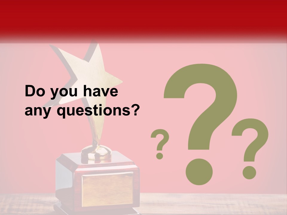 A Golden Star On Top Of A Wooden Table PowerPoint Template