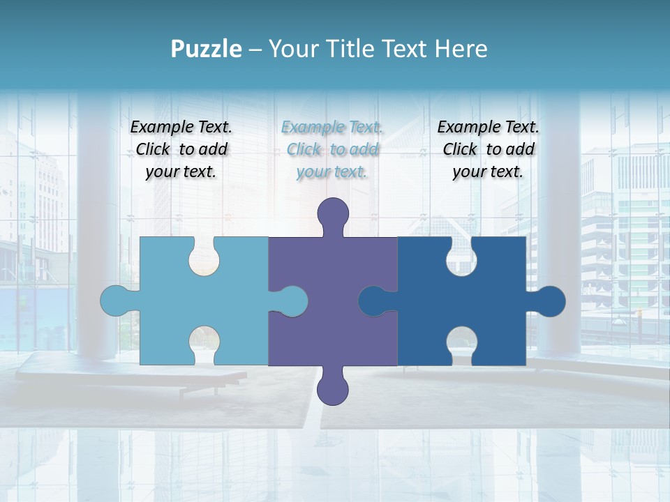 An Empty Room With Large Windows And A Bright Sun In The Background PowerPoint Template