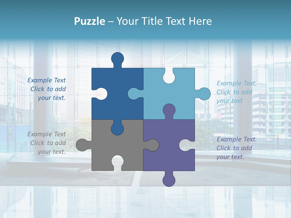 An Empty Room With Large Windows And A Bright Sun In The Background PowerPoint Template