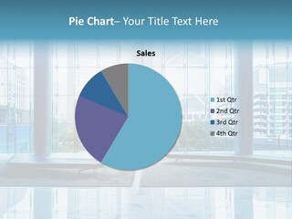 An Empty Room With Large Windows And A Bright Sun In The Background PowerPoint Template