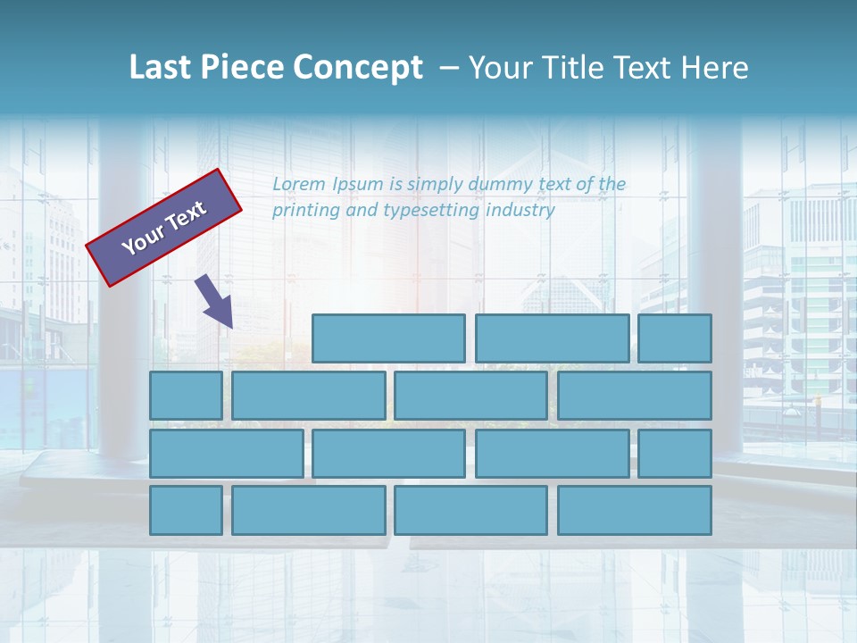 An Empty Room With Large Windows And A Bright Sun In The Background PowerPoint Template