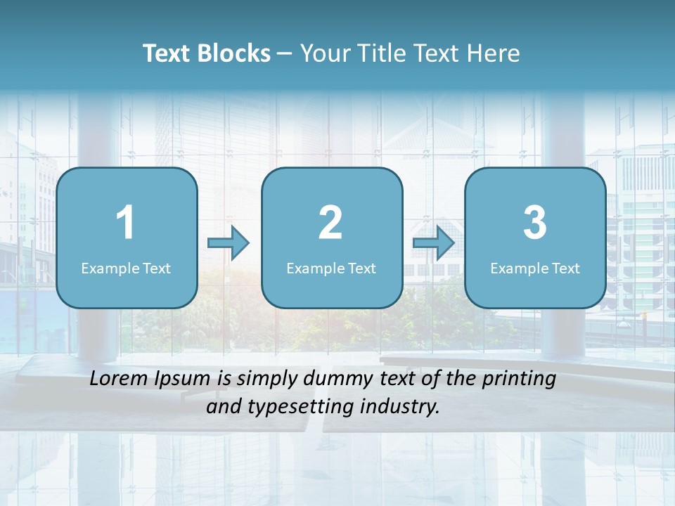 An Empty Room With Large Windows And A Bright Sun In The Background PowerPoint Template
